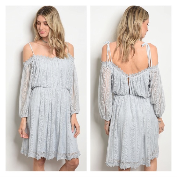 pale blue cocktail dress